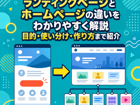 ランディングページとホームページの違いをわかりやすく解説｜目的・使い分け・作り方まで紹介