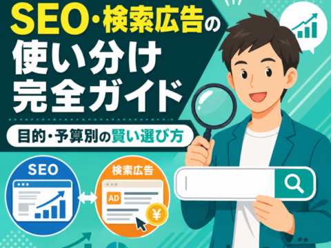 SEO・検索広告の使い分け完全ガイド｜目的・予算別の賢い選び方