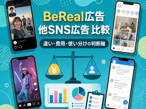 BeReal広告 他SNS広告 比較｜違い・費用・使い分けの判断軸