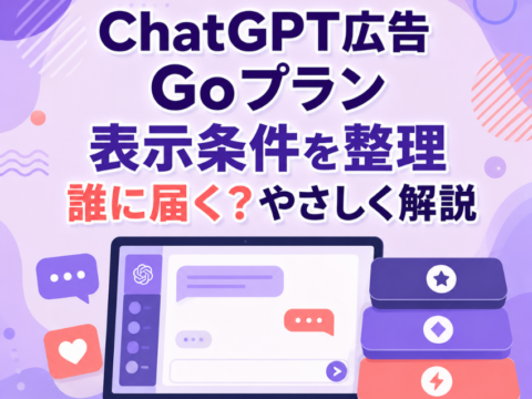 ChatGPT広告 Goプラン 表示条件を整理｜誰に届く？やさしく解説