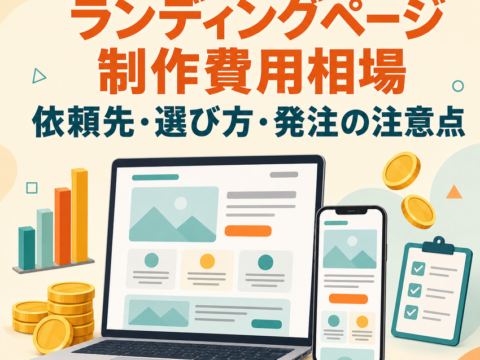 ランディングページ制作費用相場｜依頼先・選び方・発注の注意点